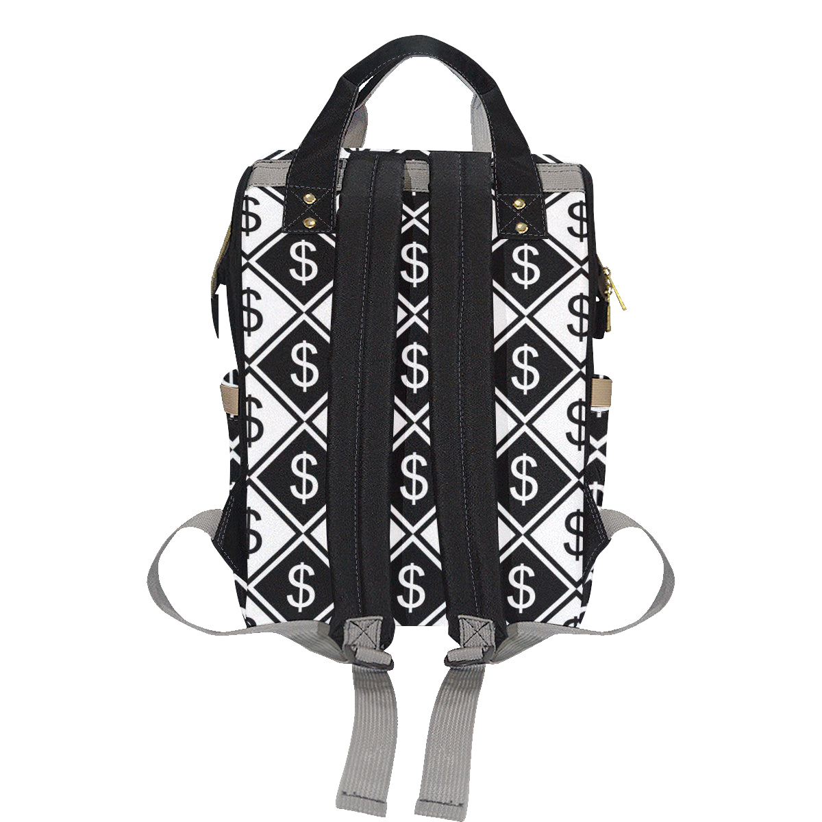 Money Pattern Print Design 04 Diaper Bag Backpack