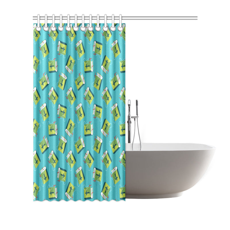 Bible Pattern Print Design 01 Shower Curtain
