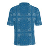 Bandana Blue Print Design LKS301 Men Polo Shirt