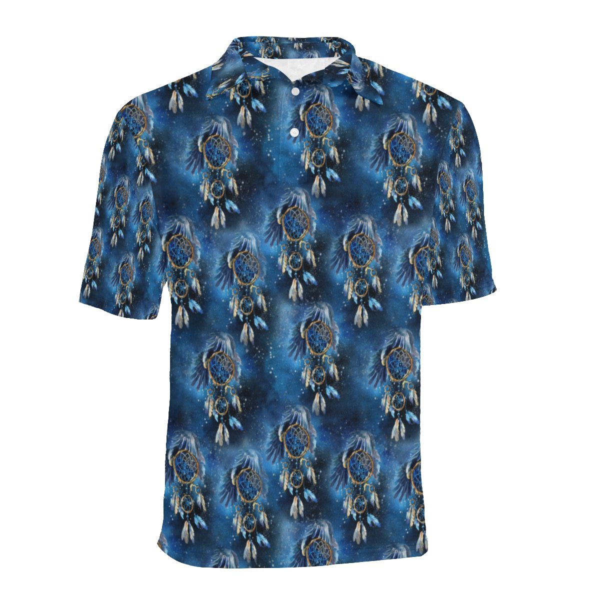 Eagles Dream Catcher Themed Men Polo Shirt