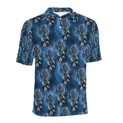 Eagles Dream Catcher Themed Men Polo Shirt