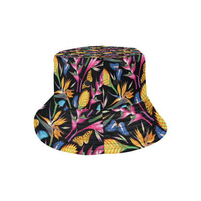 Tropical Flower Pattern Print Design TF016 Unisex Bucket Hat