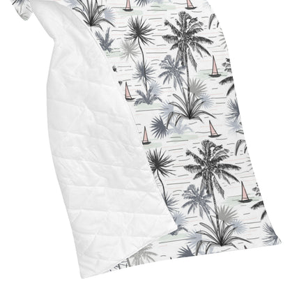 Pacific island Pattern Print Design A04 Premium Quilt