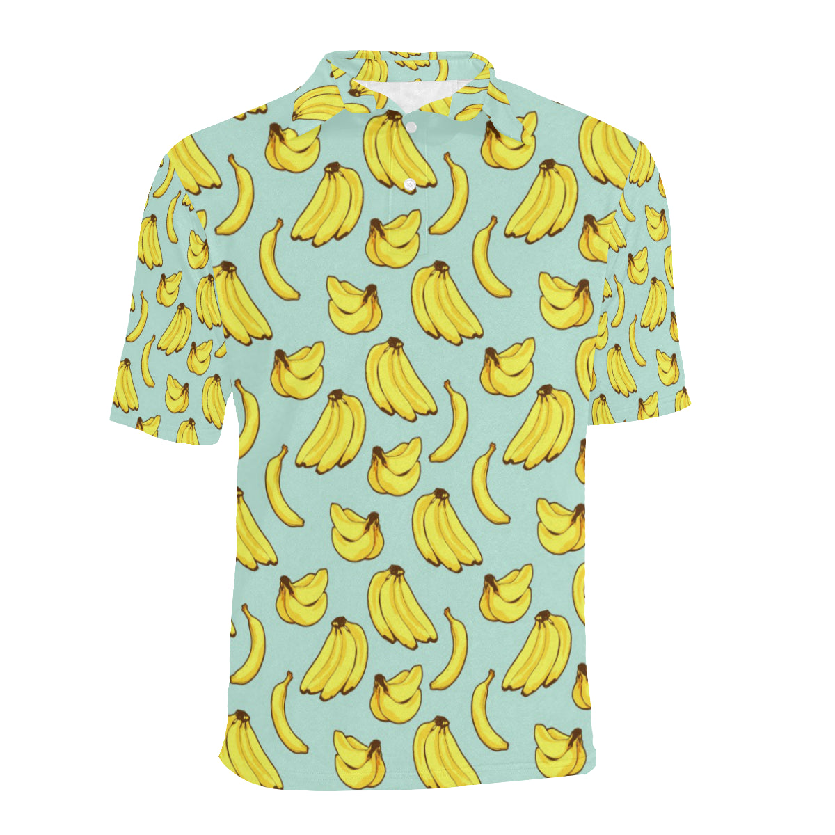 Banana Pattern Print Design BA04 Men Polo Shirt
