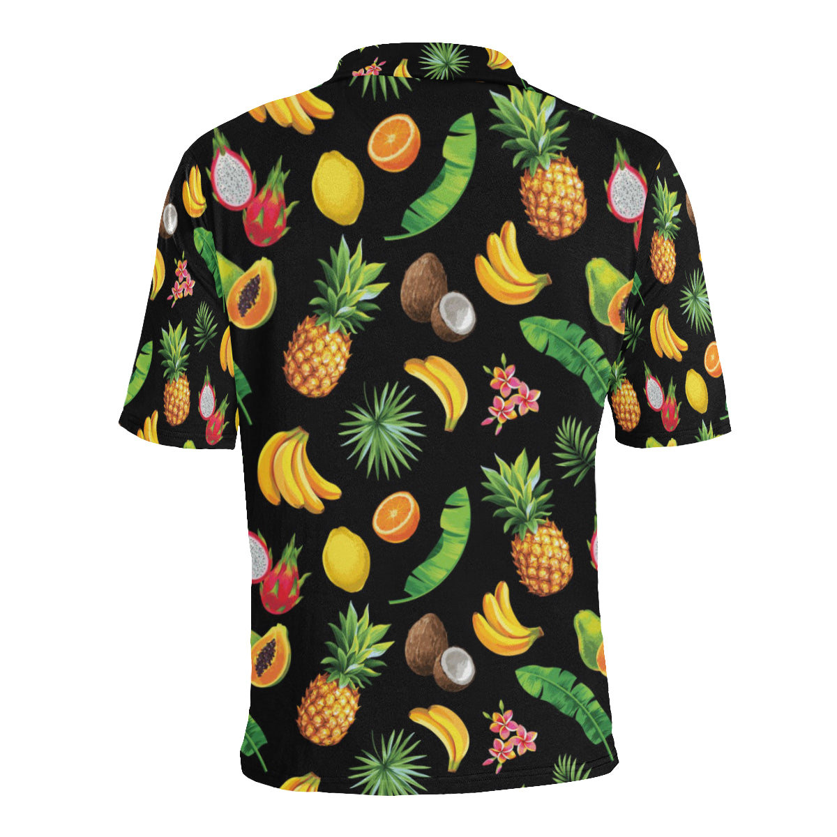 Tropical Fruits Pattern Print Design TF03 Men Polo Shirt