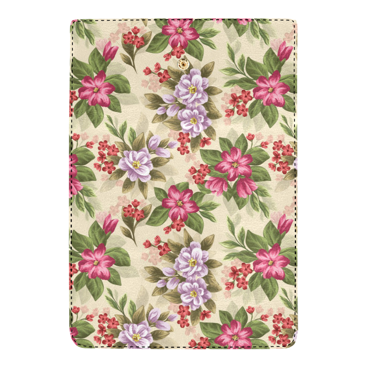 Summer Floral Pattern Print Design SF08 Women's Trifold Wallet
