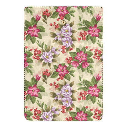 Summer Floral Pattern Print Design SF08 Women's Trifold Wallet