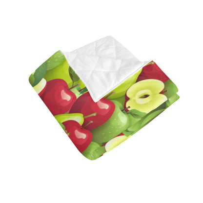 Apple Pattern Print Design AP03 Premium Quilt