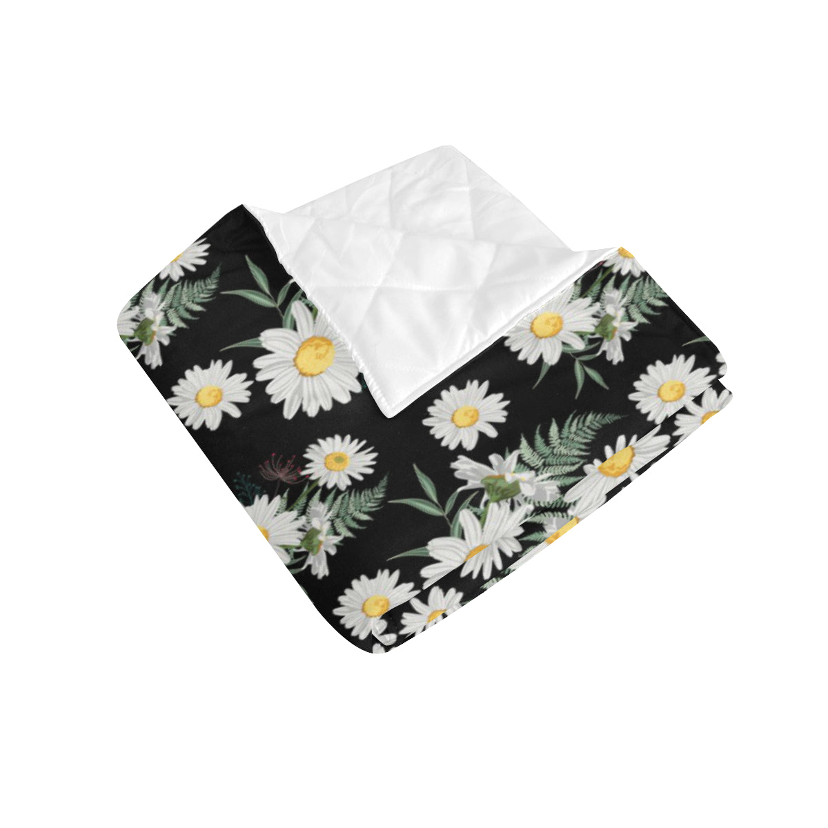 Daisy Pattern Print Design DS07 Premium Quilt