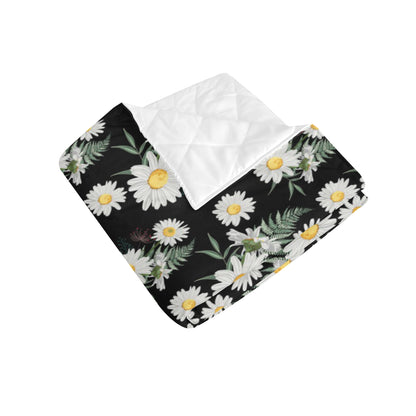 Daisy Pattern Print Design DS07 Premium Quilt