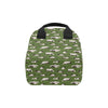 Cow on Grass Print Pattern Insulated Lunch Bag