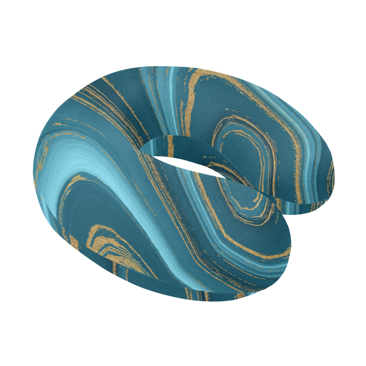 Liquid Pattern Print Design 04 U-Shaped Travel Neck Pillow