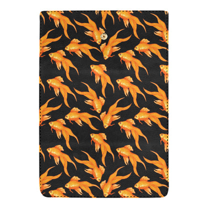 Goldfish Pattern Print Design 03 Women's Trifold Wallet