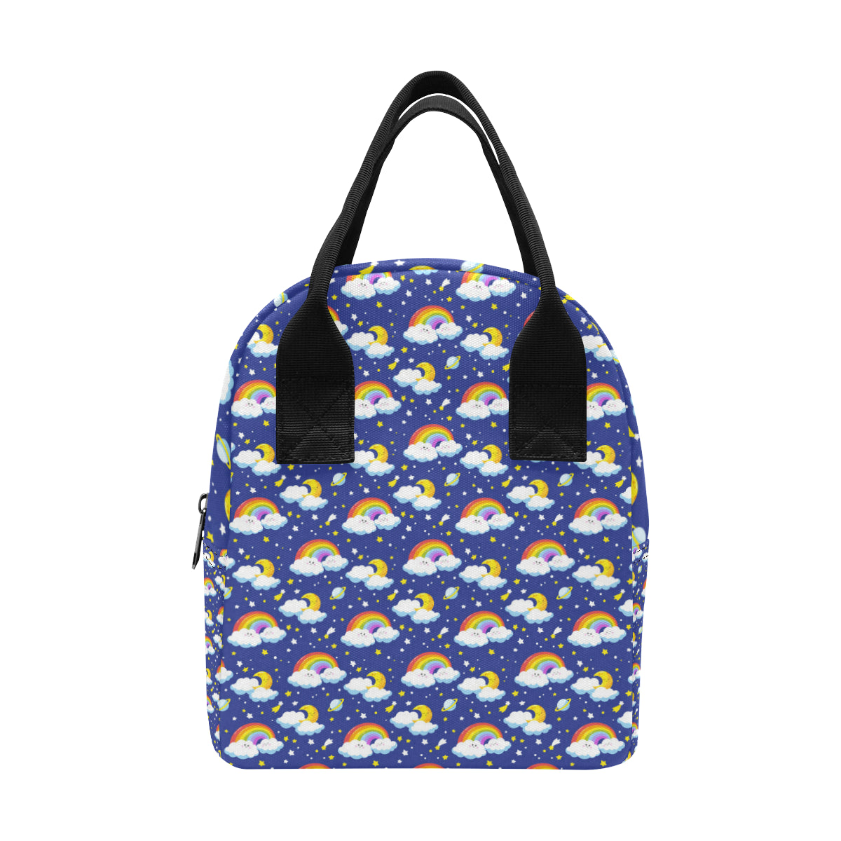 Rainbow Space Design Print Insulated Lunch Bag