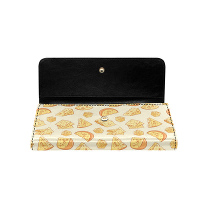 Cheese Pattern Print Design 01 Women's Trifold Wallet