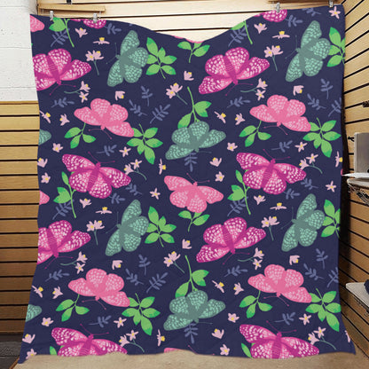 Monarch Butterfly Pattern Print Design 03 Premium Quilt