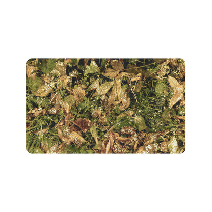 Camo Realistic Tree Forest Texture Print Rubber Doormat