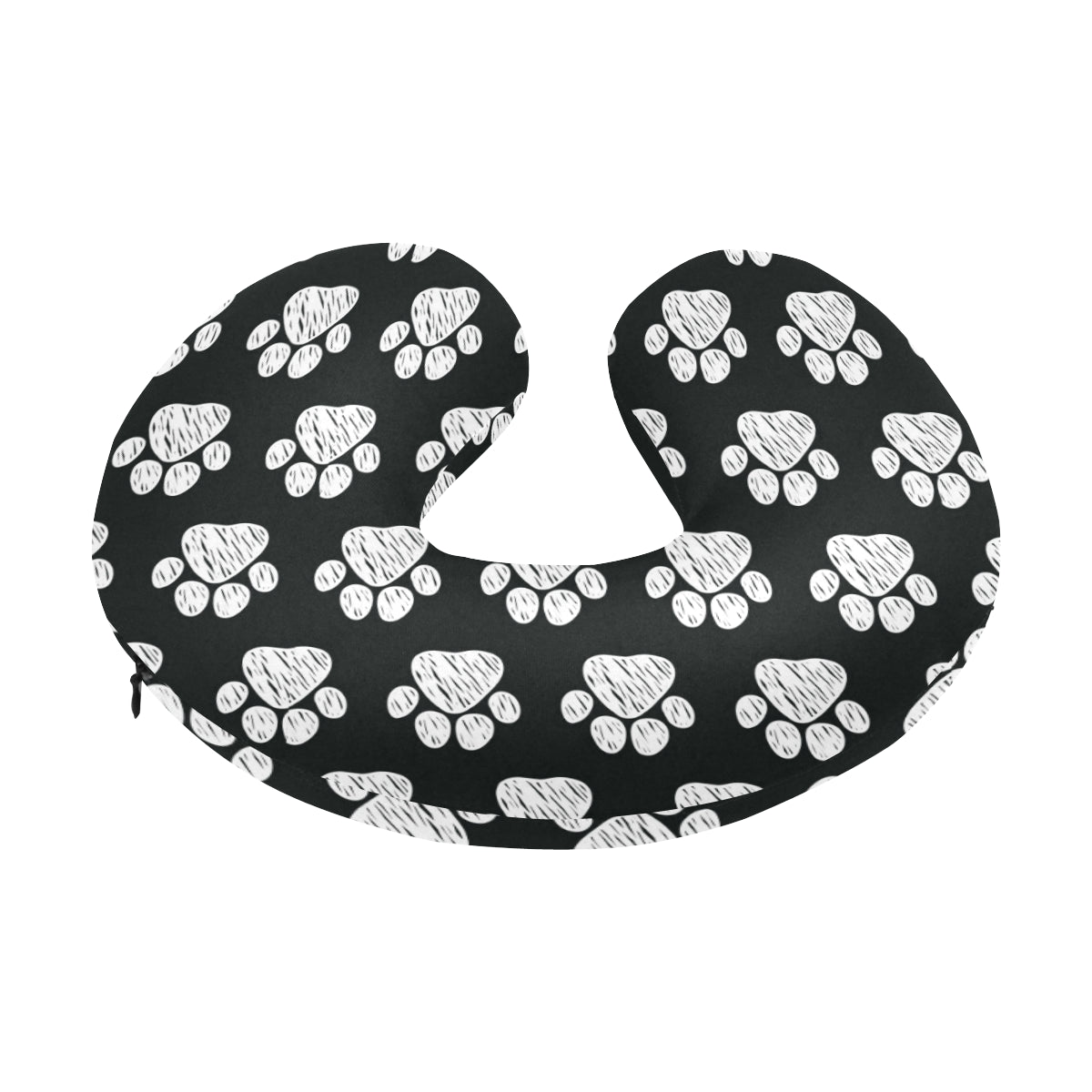 Paw Pattern Print Design A02 U-Shaped Travel Neck Pillow