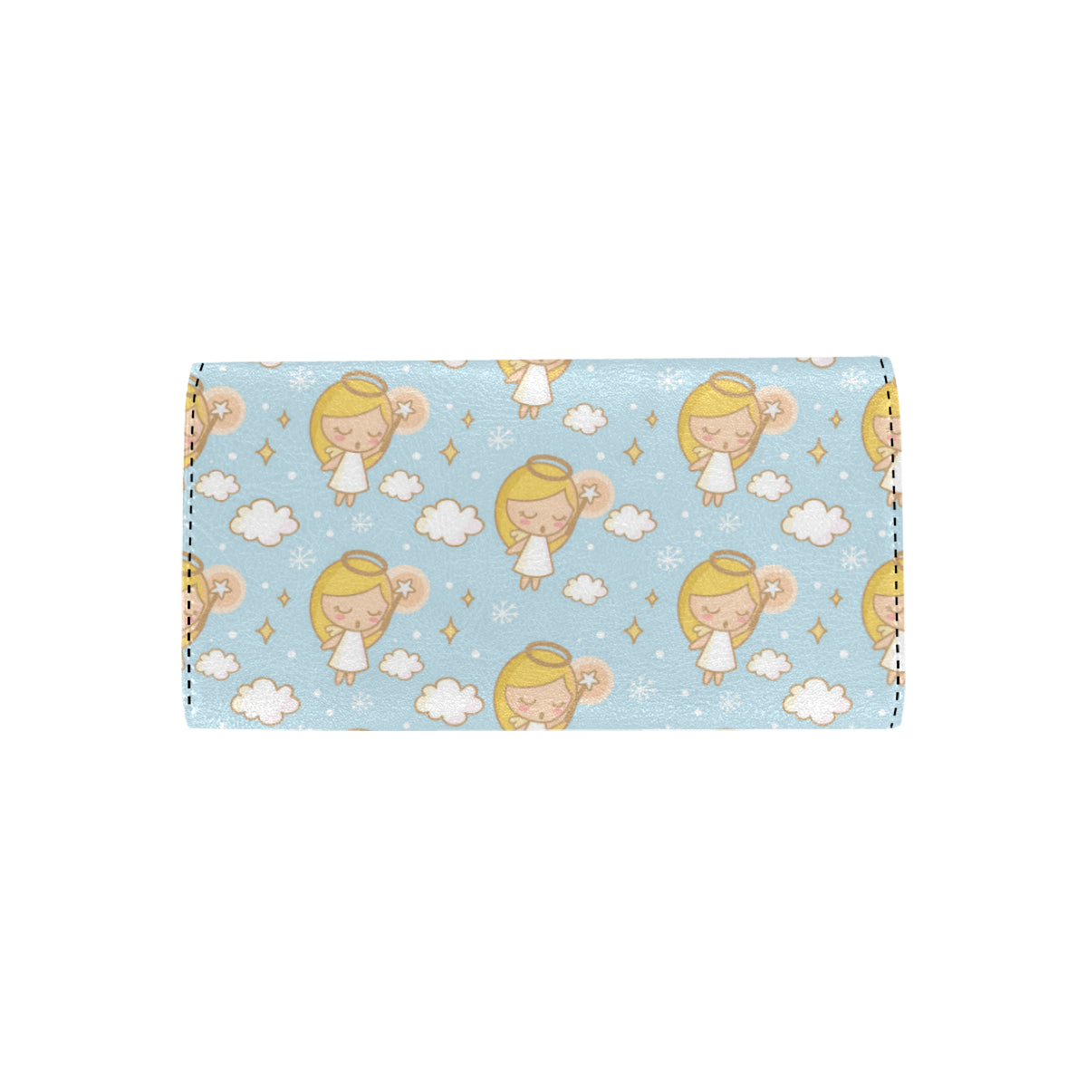 Angel Pattern Print Design 05 Women's Trifold Wallet