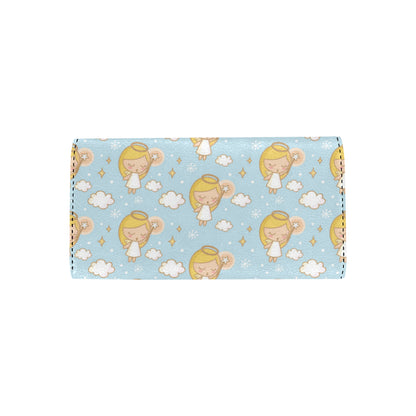 Angel Pattern Print Design 05 Women's Trifold Wallet