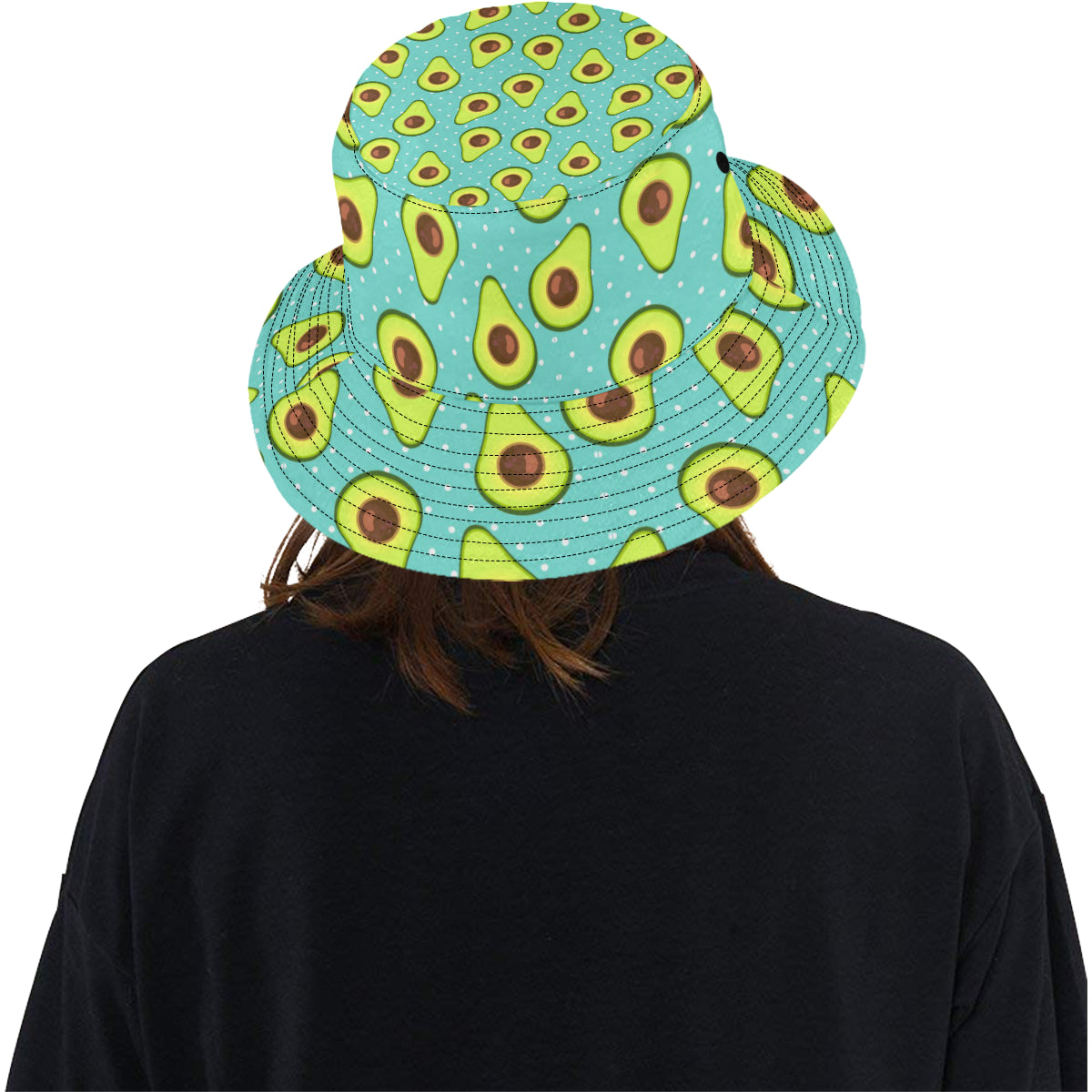 Avocado Pattern Print Design AC012 Unisex Bucket Hat