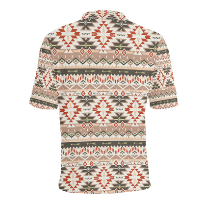 Aztec Pattern Print Design 05 Men Polo Shirt