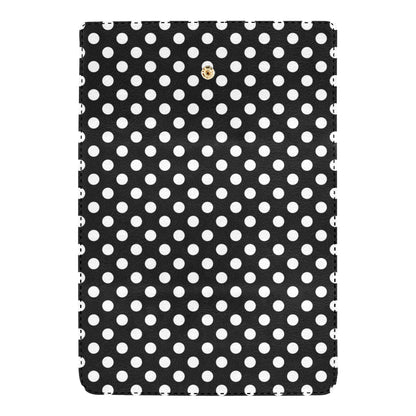 Polka Dot Black White Pattern Print Design 03 Women's Trifold Wallet