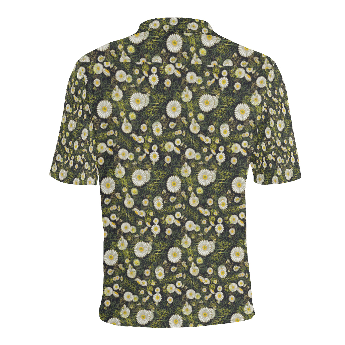 Daisy Pattern Print Design 03 Men Polo Shirt