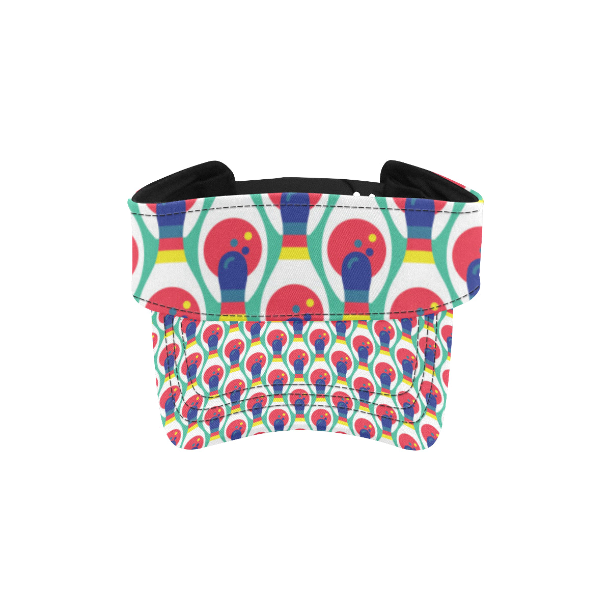Bowling Pattern Print Design 05 Unisex Sun Visor