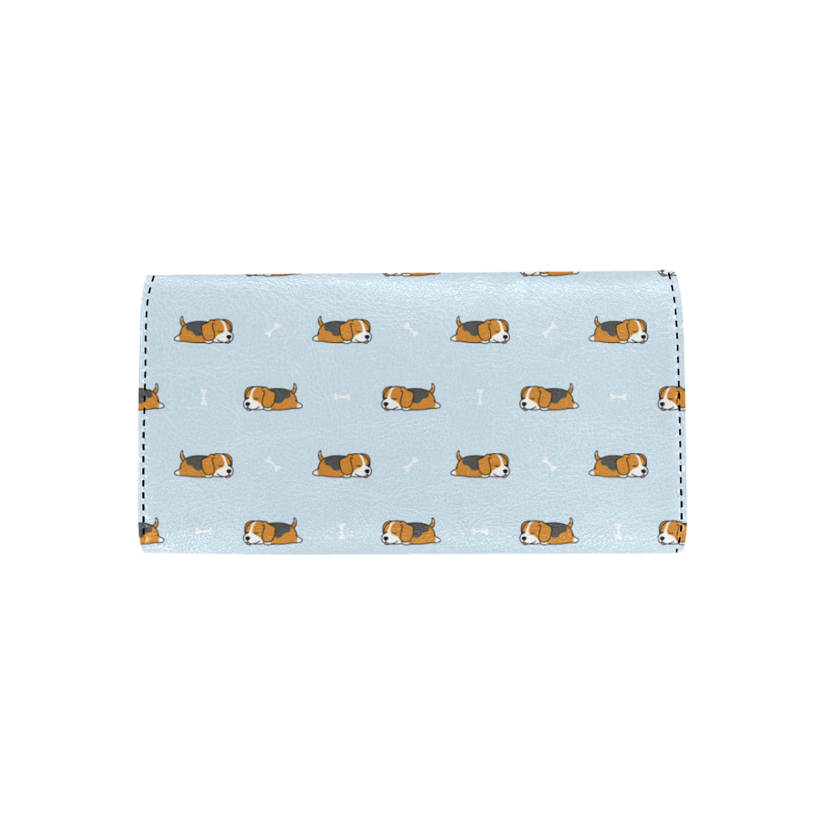 Beagle Pattern Print Design 06 Women's Trifold Wallet