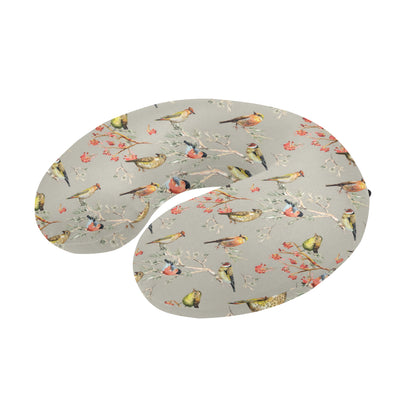 Birds Pattern Print Design 03 U-Shaped Travel Neck Pillow
