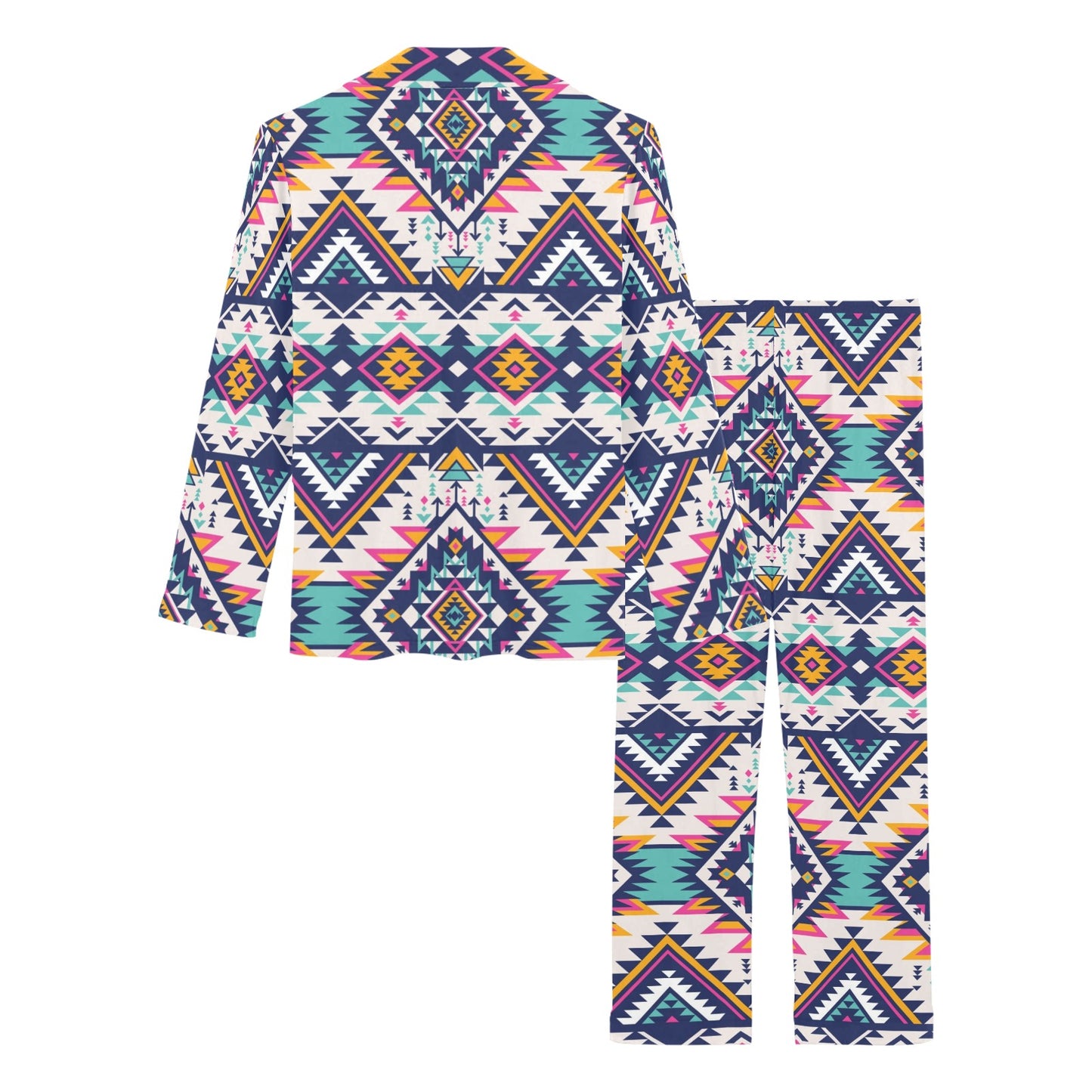 Tribal Aztec native american Women's Long Pajama Set
