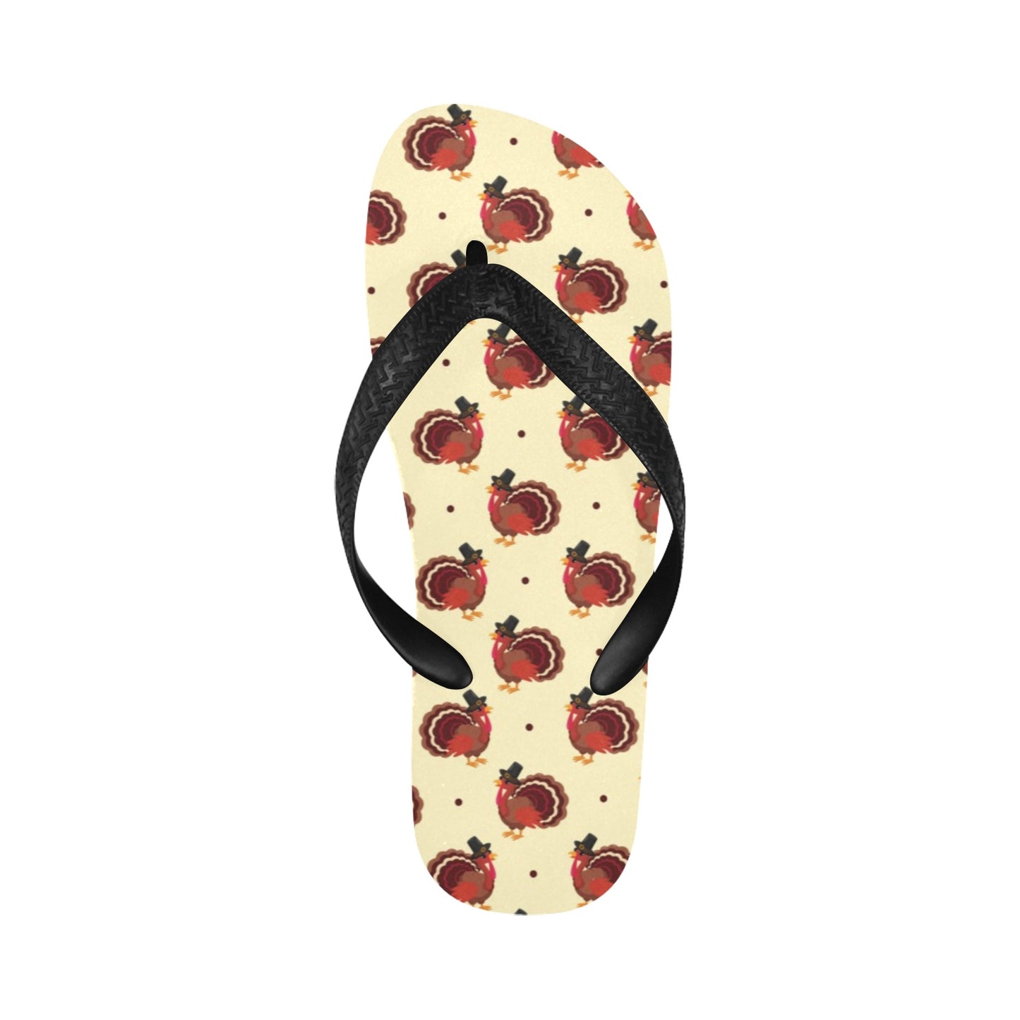 Thanksgiving Print Design LKS3010 Flip Flops