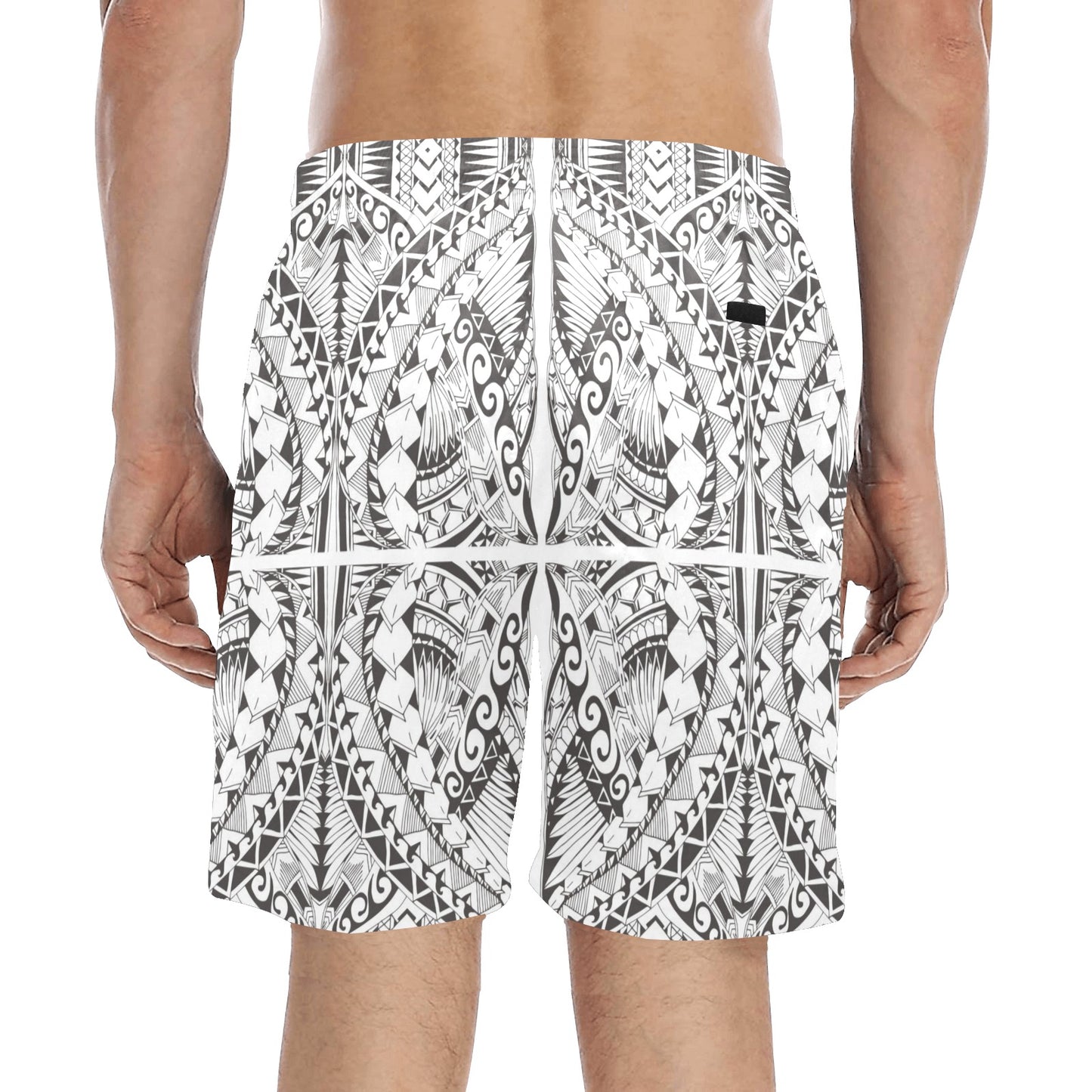 Samoan Style Print Design LKS301 Men's Swim Trunks Beach Shorts