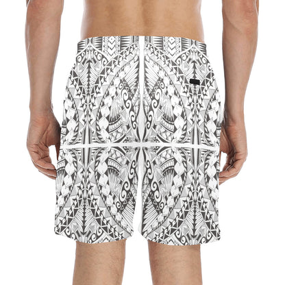 Samoan Style Print Design LKS301 Men's Swim Trunks Beach Shorts