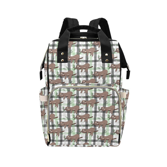 Sloth Print Design LKS301 Diaper Bag Backpack