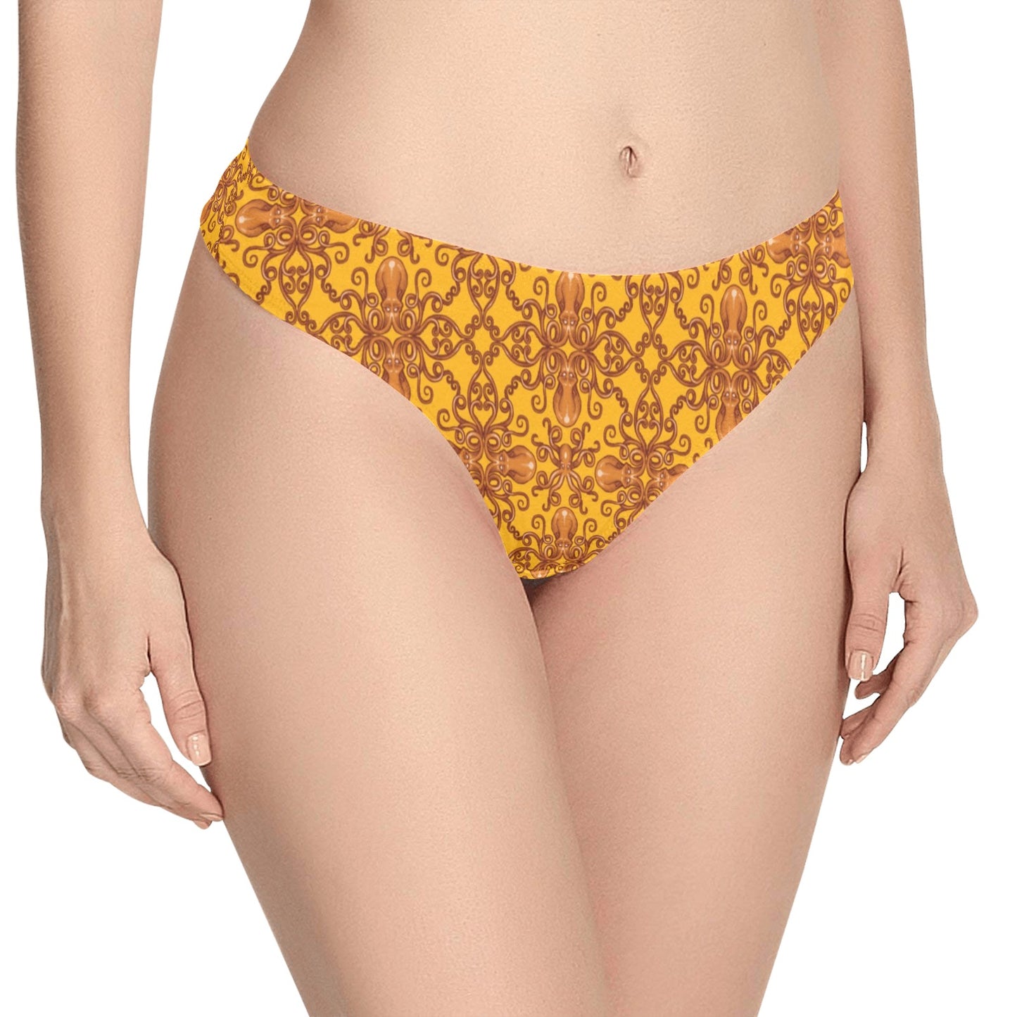 Octopus Background Design Print Women's Thongs