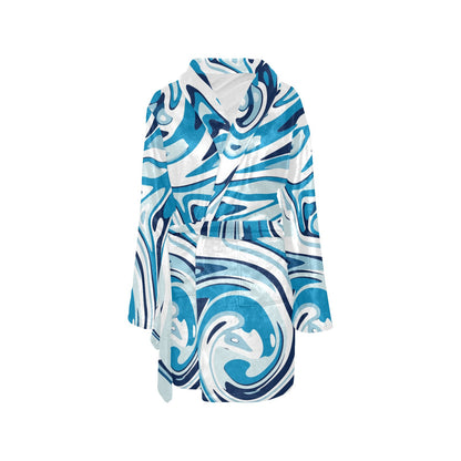 Liquid Pattern Print Design 05 Women's Fleece Robe