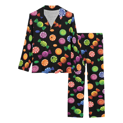 Candy Pattern Print Design 01 Women's Long Pajama Set