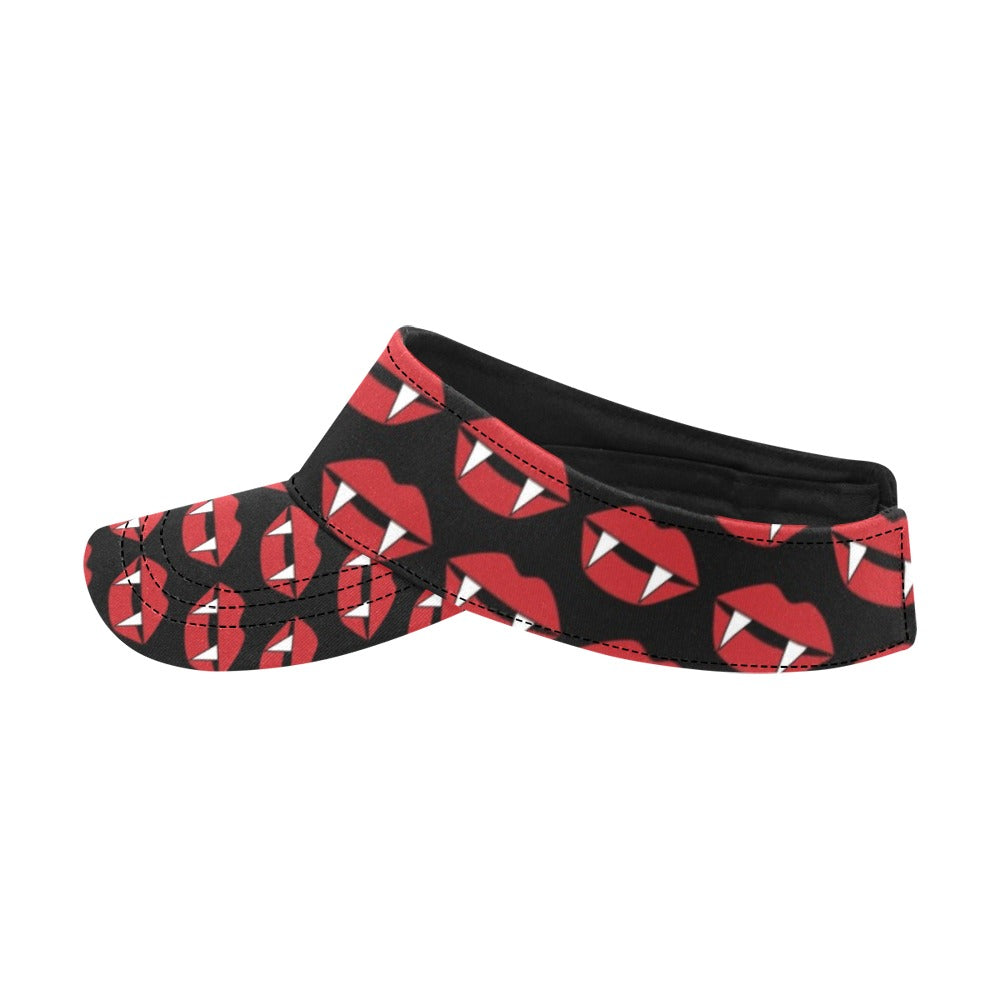 Vampire Lips Print Design LKS302 Unisex Sun Visor