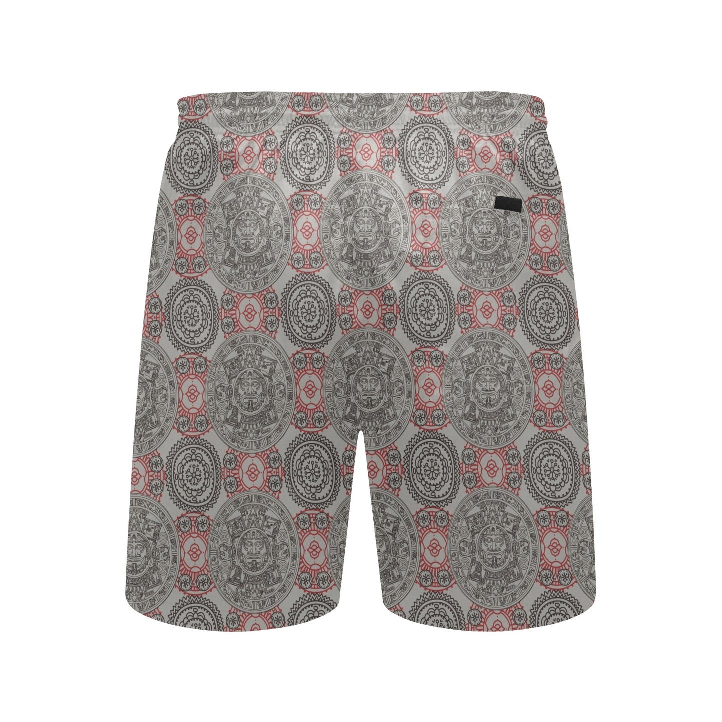 Calendar Aztec Style Print Pattern Men's Swim Trunks Beach Shorts