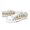 Sewing Equipment Print Design LKS303 Women's White Low Top Shoes