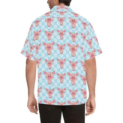 Pig Print Design LKS402 Men's Men's Hawaiian Shirt