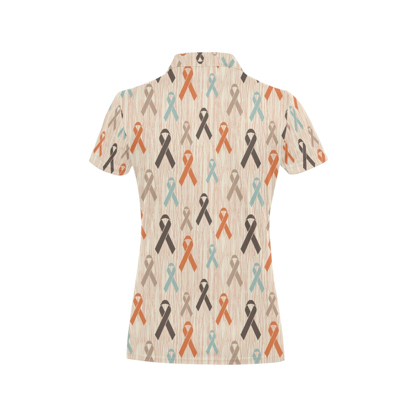 Cancer Awareness Pattern Print Design 01 Women's Polo Shirt