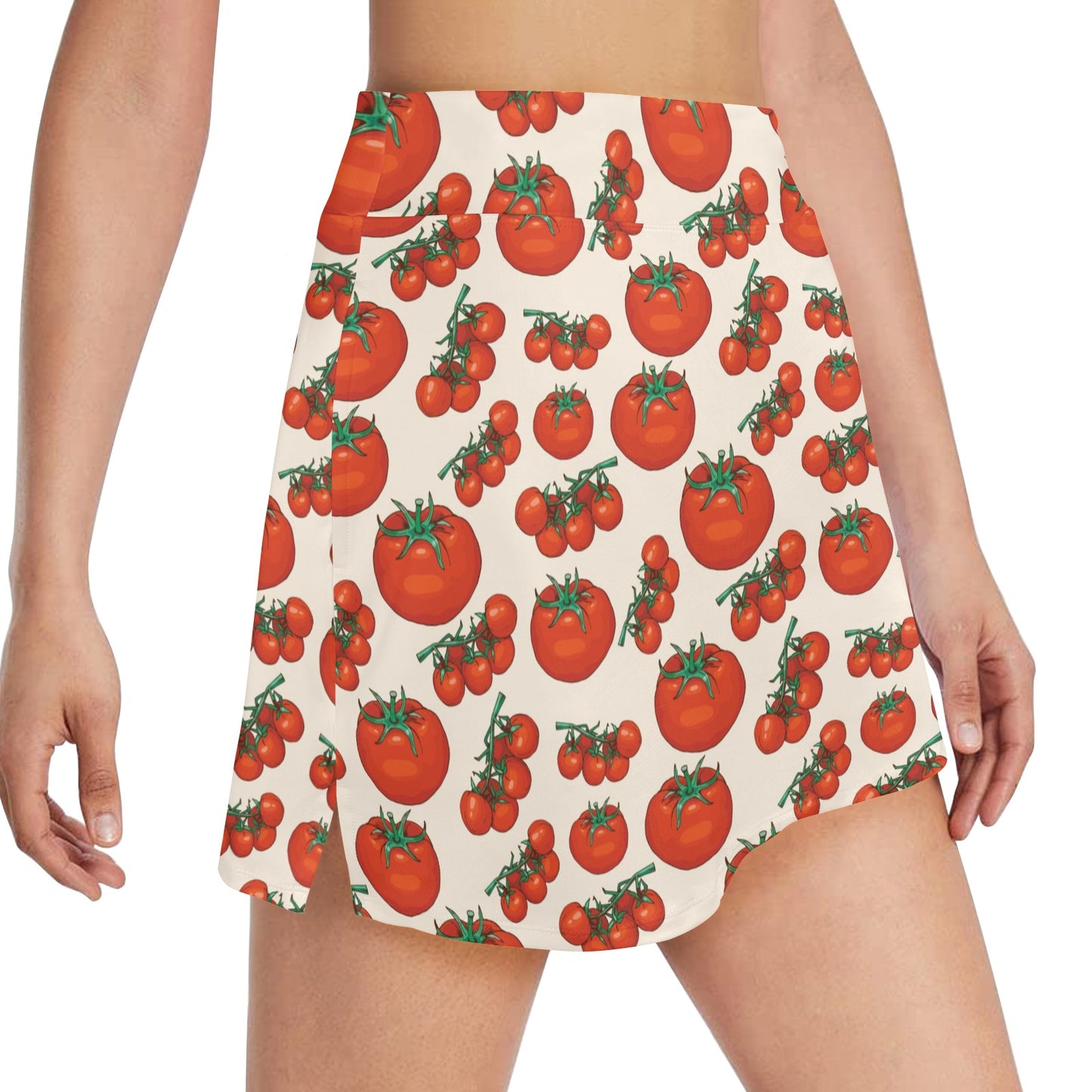 Tomato Print Design LKS302 17" Golf & Pickleball Skort with Pockets