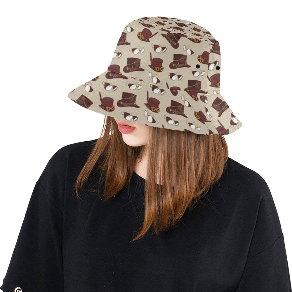 Steampunk Hat Print Design LKS301 Unisex Bucket Hat