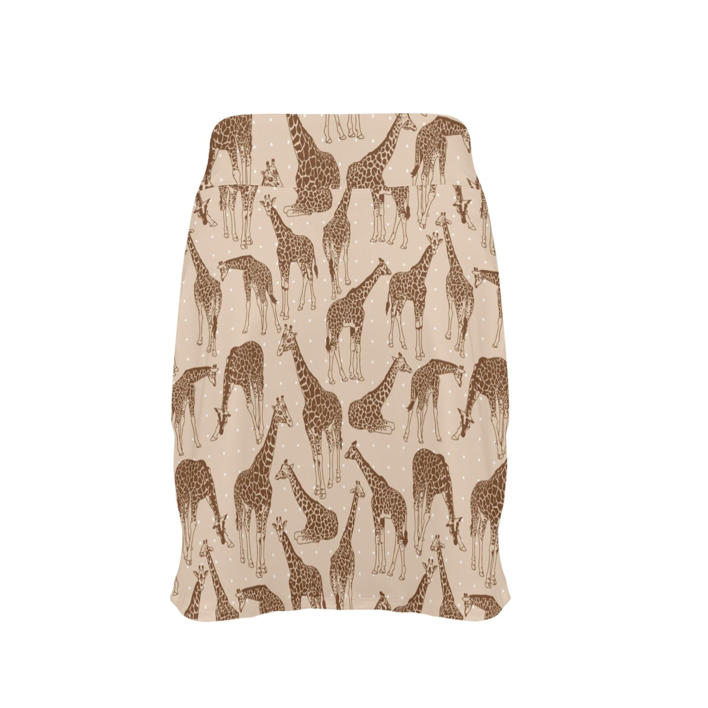 Giraffe Pattern Design Print 17" Golf & Pickleball Skort with Pockets