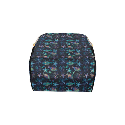 Starfish Pattern Print Design 01 Diaper Bag Backpack