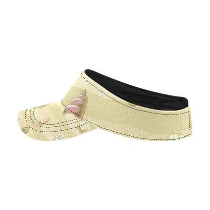Beach with Seashell Theme Unisex Sun Visor