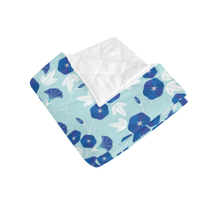 Morning Glory Pattern Print Design MG07 Premium Quilt
